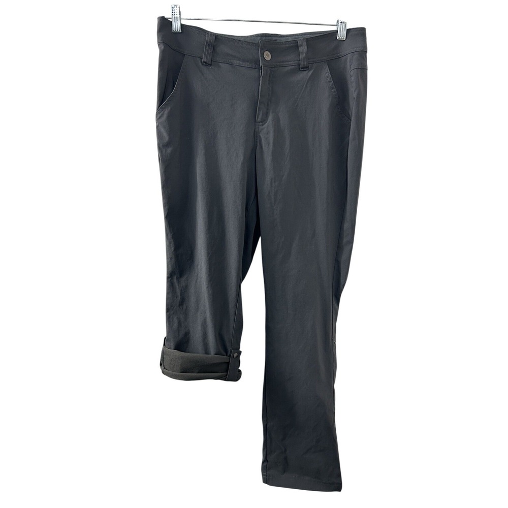 Allforth‎ Solid Hiking Pants 10 Gray Roll-Up Convertible Gorpcore Outdoor Trail